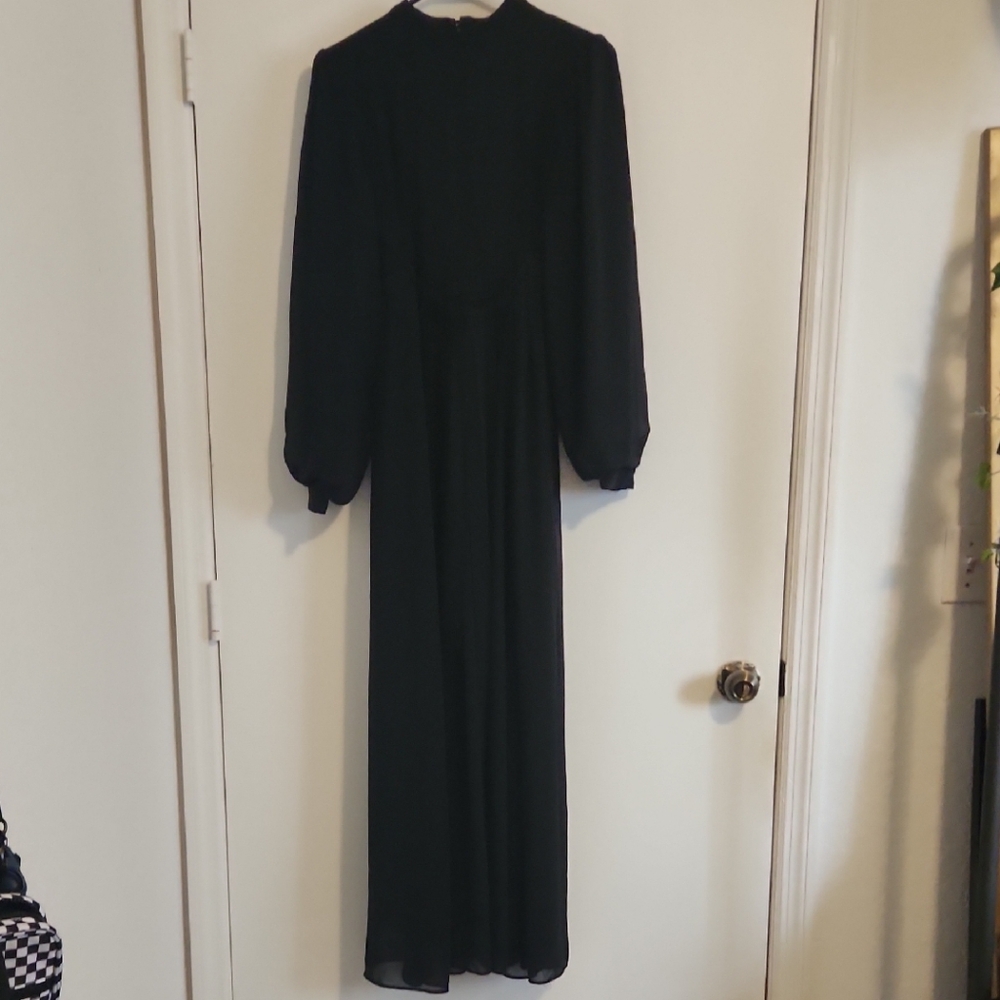 Elit Black Modest Maxi Dress S 36